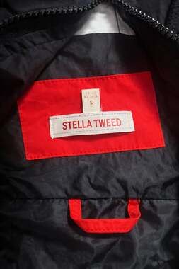 Vintage Stella Tweed Black and White Checkered Windbreaker Jacket
